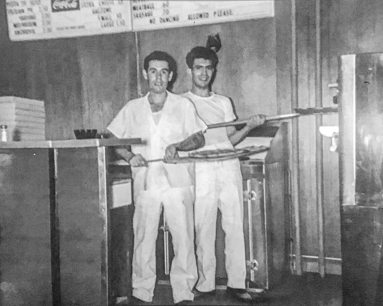 Pepperoni pizza close-up with cheese pull